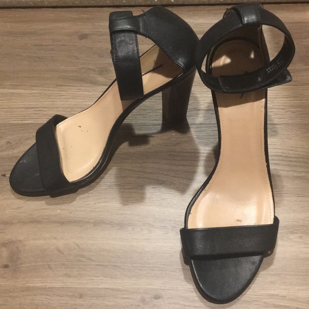 J Crew Black Heels